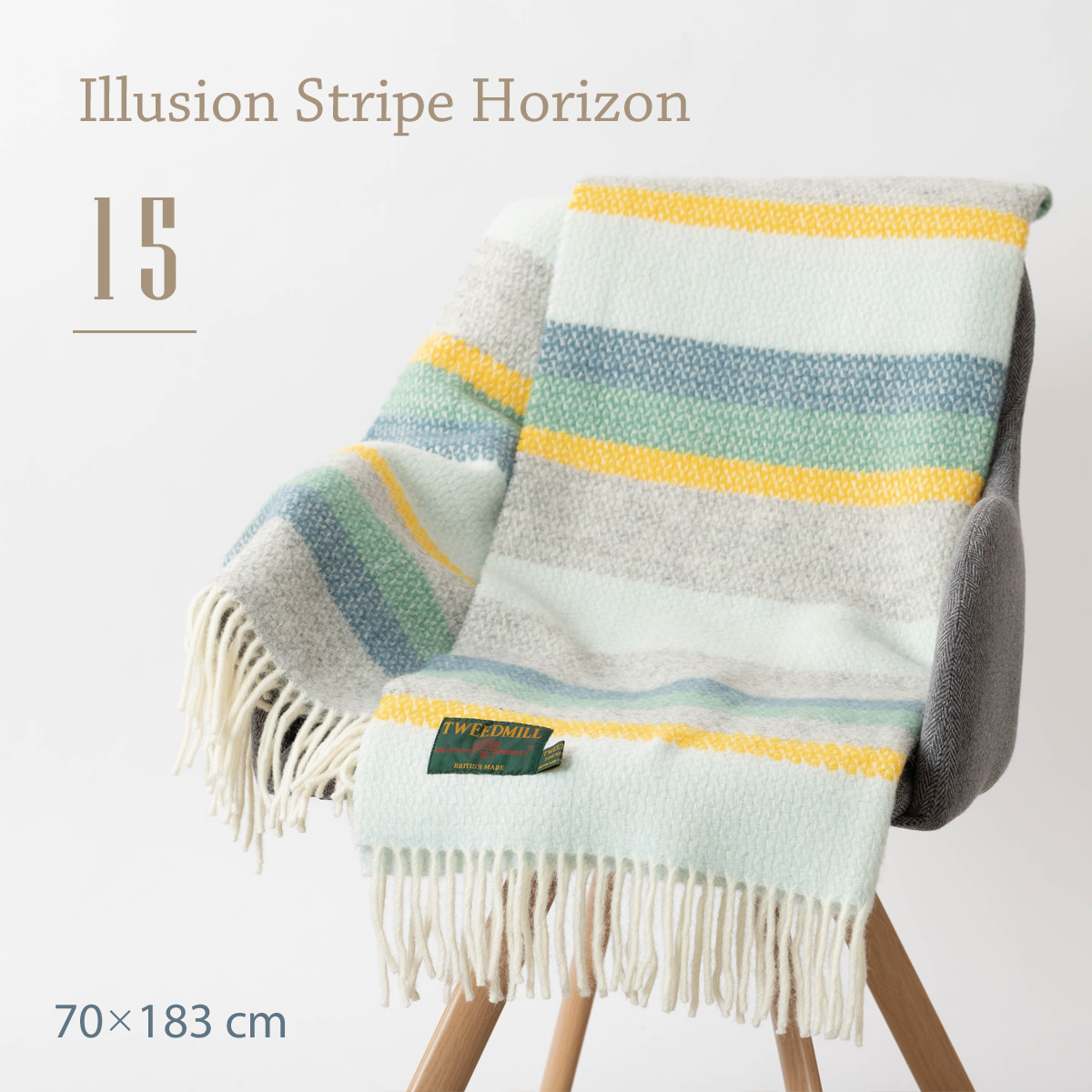 TWEED MILL（ツイードミル） ブランケット ラグ 70x183cm タータン