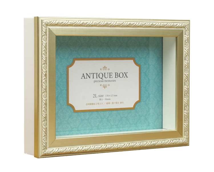万丈（VANJOH） アンティークBOX 2L 全3色 立体額縁 ボックスフレーム