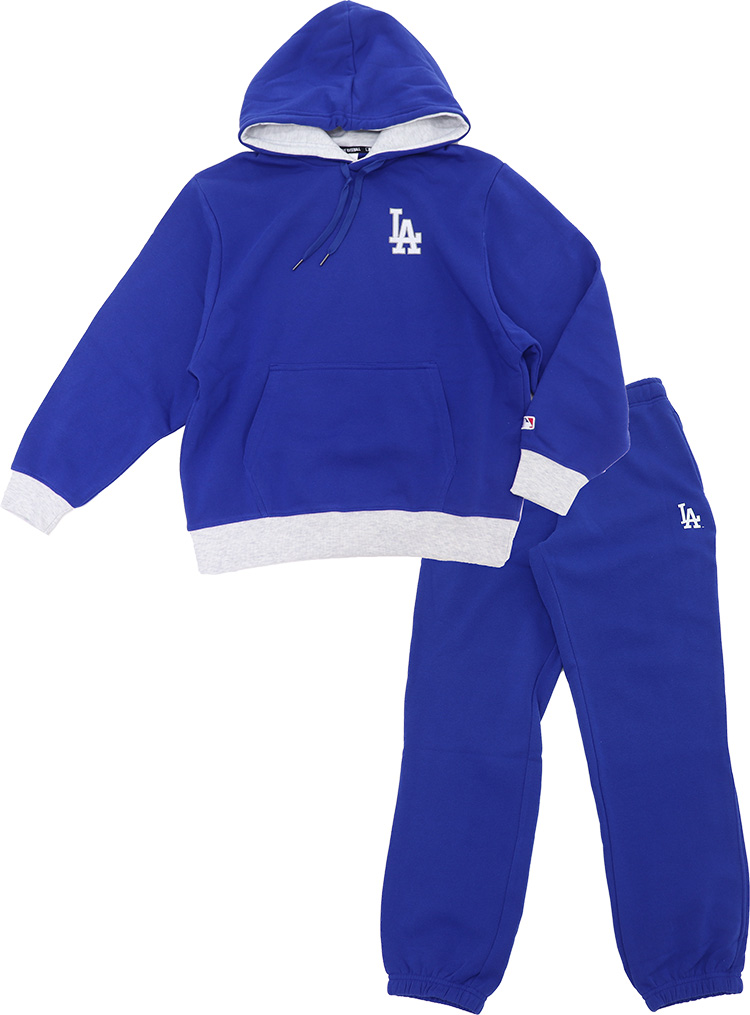 冬【MLB】メジャーリーグ 公式 裏起毛 あったか 上下セット ウエア