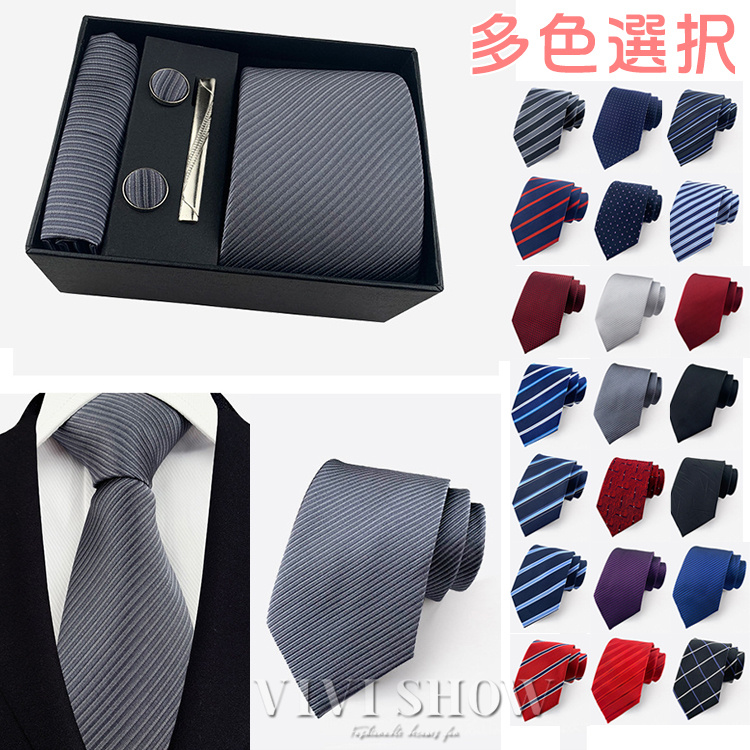 ネクタイセット ネクタイ ポケットチーフ カフスボタン タイピン
