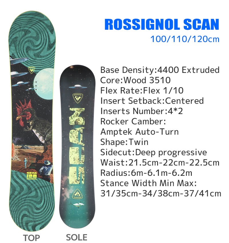 ROSSIGNOL（ロシニョール） スノーボード 3点セット キッズ ジュニア