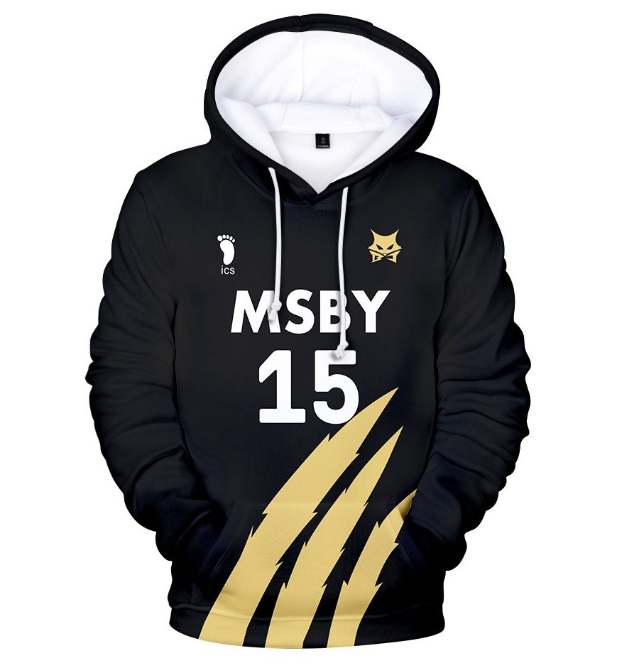 ハイキュー 風 MSBYブラックジャッカル パーカー 木兎光太郎 宮侑 佐久