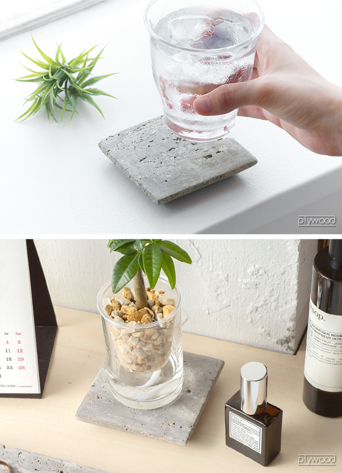 amabro（アマブロ） コースター おしゃれ 天然石 シンプル かわいい