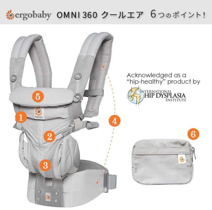 ergobaby（エルゴベビー） ベビーキャリア 抱っこ紐 OMNI360 メッシュ