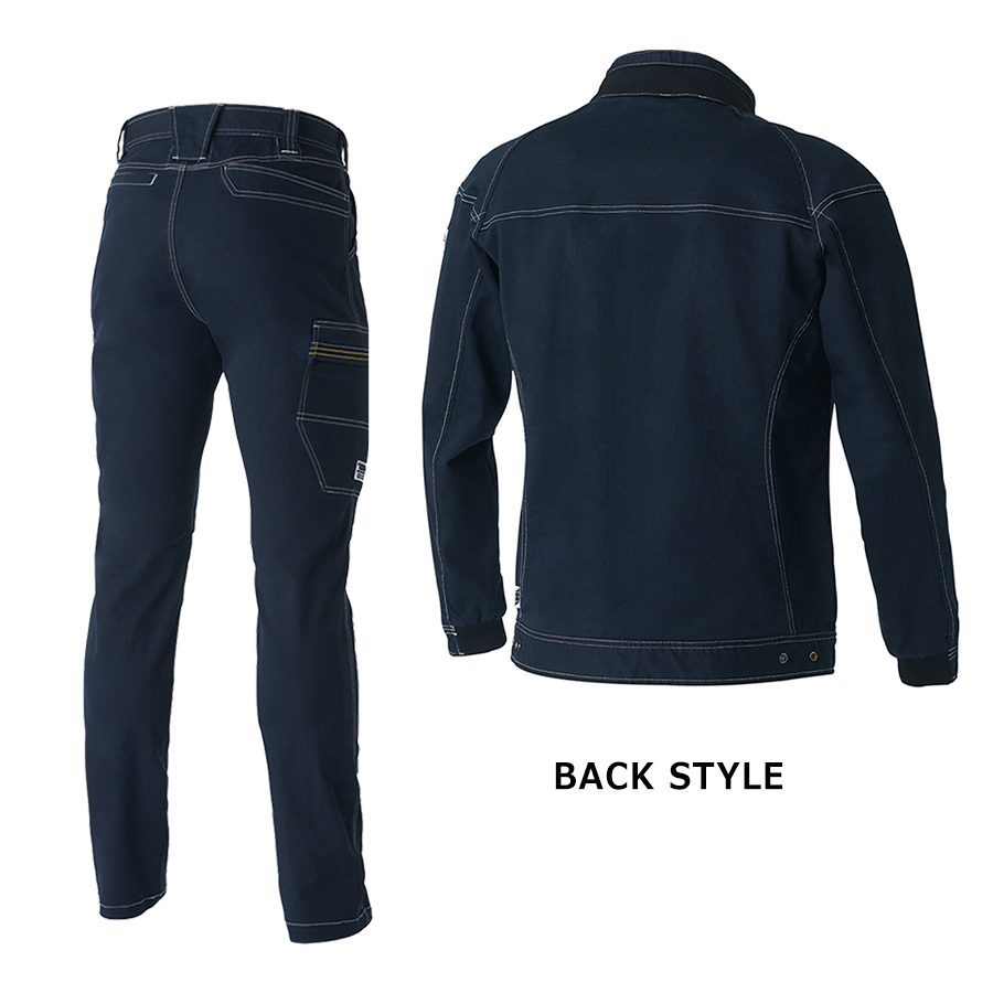 寅壱 接触冷感 デニムワークジャケット&カーゴパンツセット 8880set