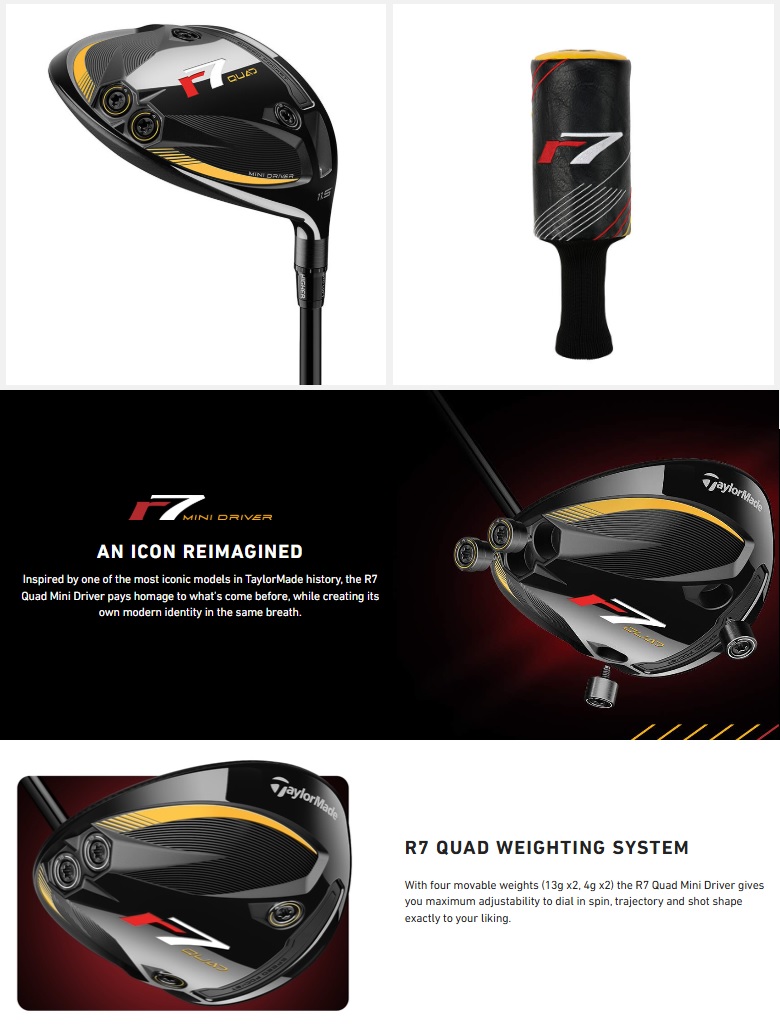TaylorMade（テーラーメイド） Taylor Made R7 Quad Mini Driver R7