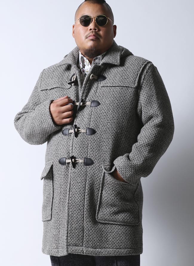 大きいサイズ ダッフルコート メンズ Gstage(ジーステージ) ワッフル