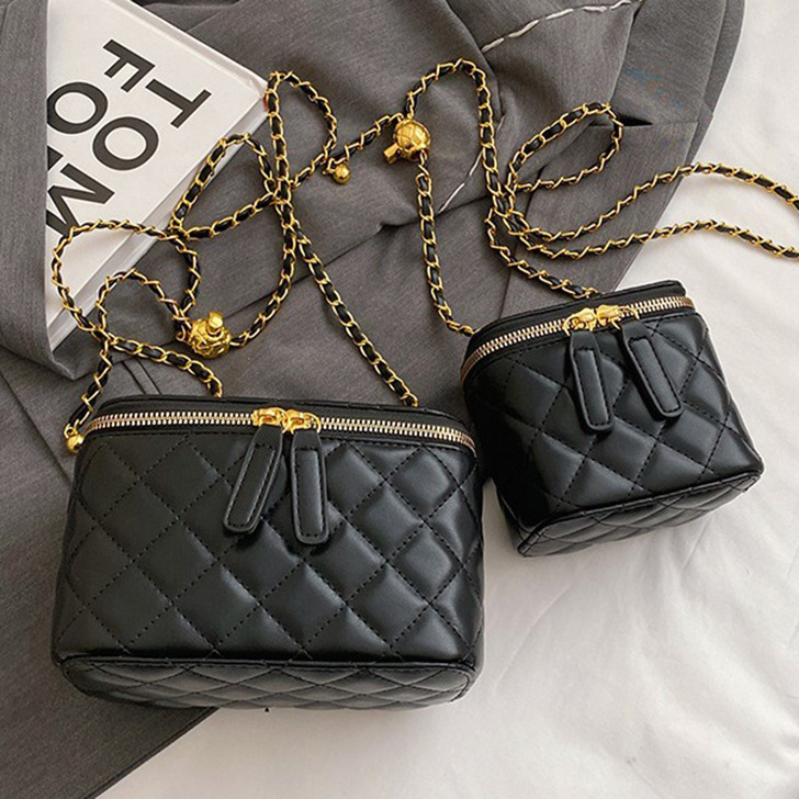 REAL STYLE ショルダーバッグ キルティング チェーン ミニ 小さめ