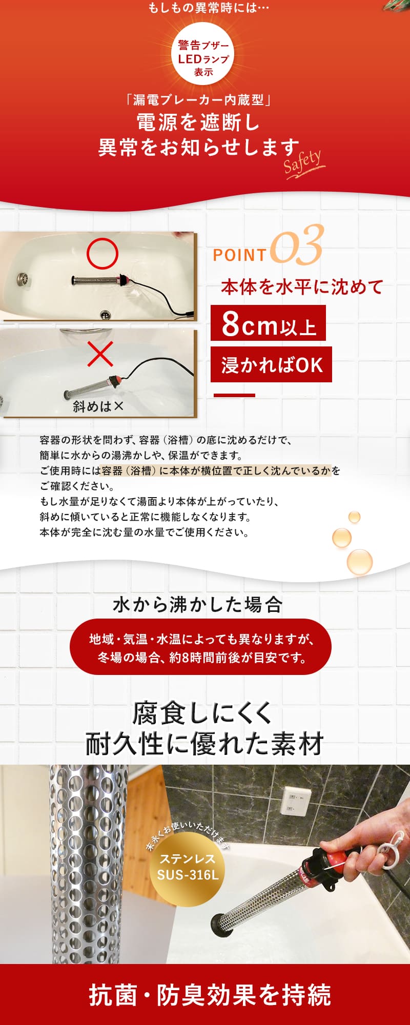 サンアート 沸かし太郎 (在庫有り) SUNART SCH-901 電気 保温ヒーター