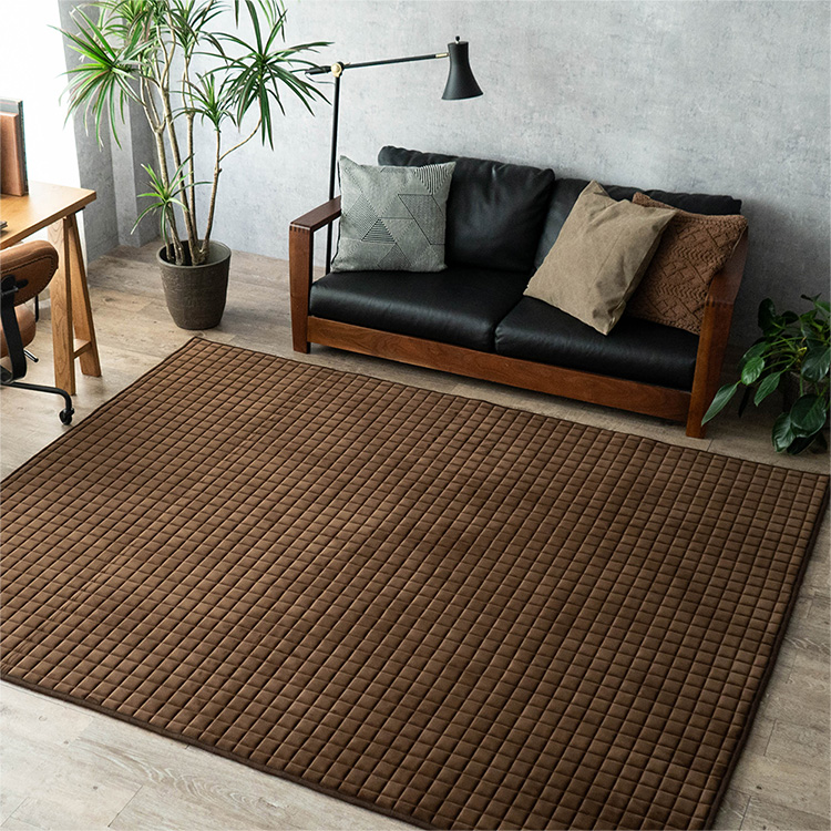 サヤンサヤン ラグ 1.5畳 洗える 抗菌防臭 ラグマット 130x190