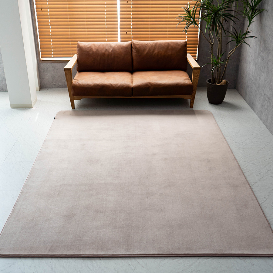 サヤンサヤン ラグ 3畳 洗える 190x240 サラふわ ラグマット 北欧 無地