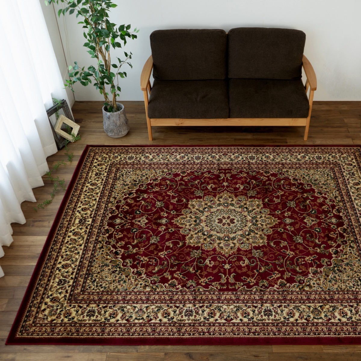 サヤンサヤン 絨毯 10畳 用 トルコ製 カーペット ラグ 340×440cm