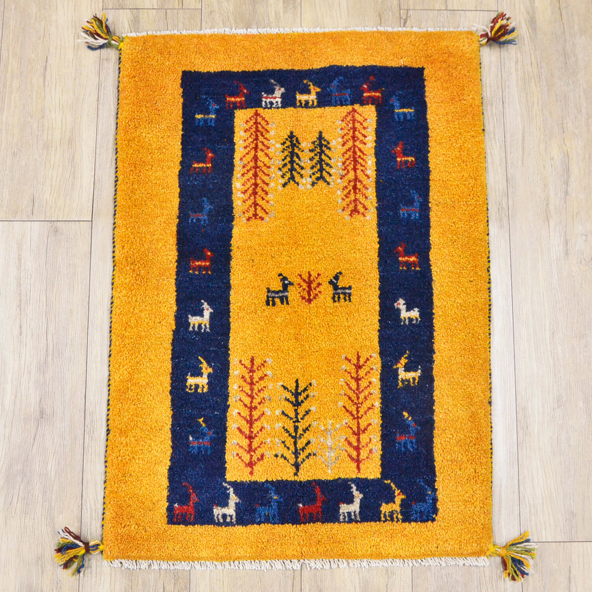 サヤンサヤン ギャッベ ギャベ 玄関マット ペルシャ イラン 約 60x90cm