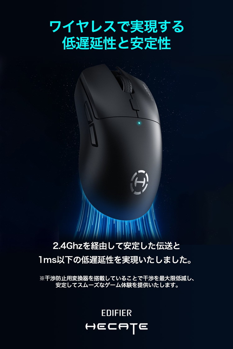 Edifier HECATE G3M PRO ゲーミングマウス ワイヤレス Bluetooth 2.4