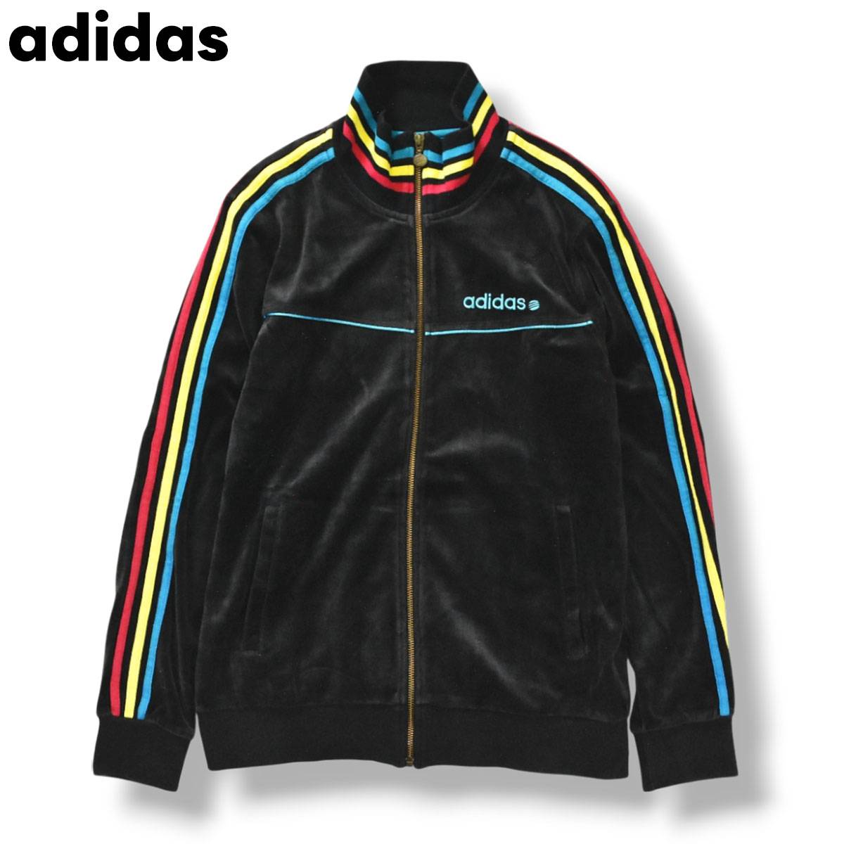 adidas（アディダス） ベロア トラックジャケット ジャージ ブルゾン L