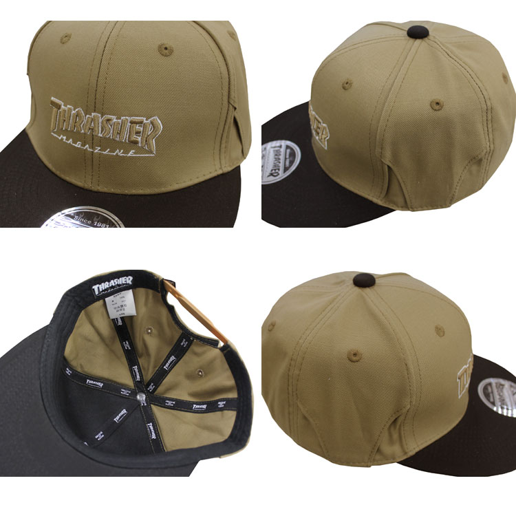 THRASHER（スラッシャー） キャップ THRASHER HOMETOWN SNAP BACK FLAT