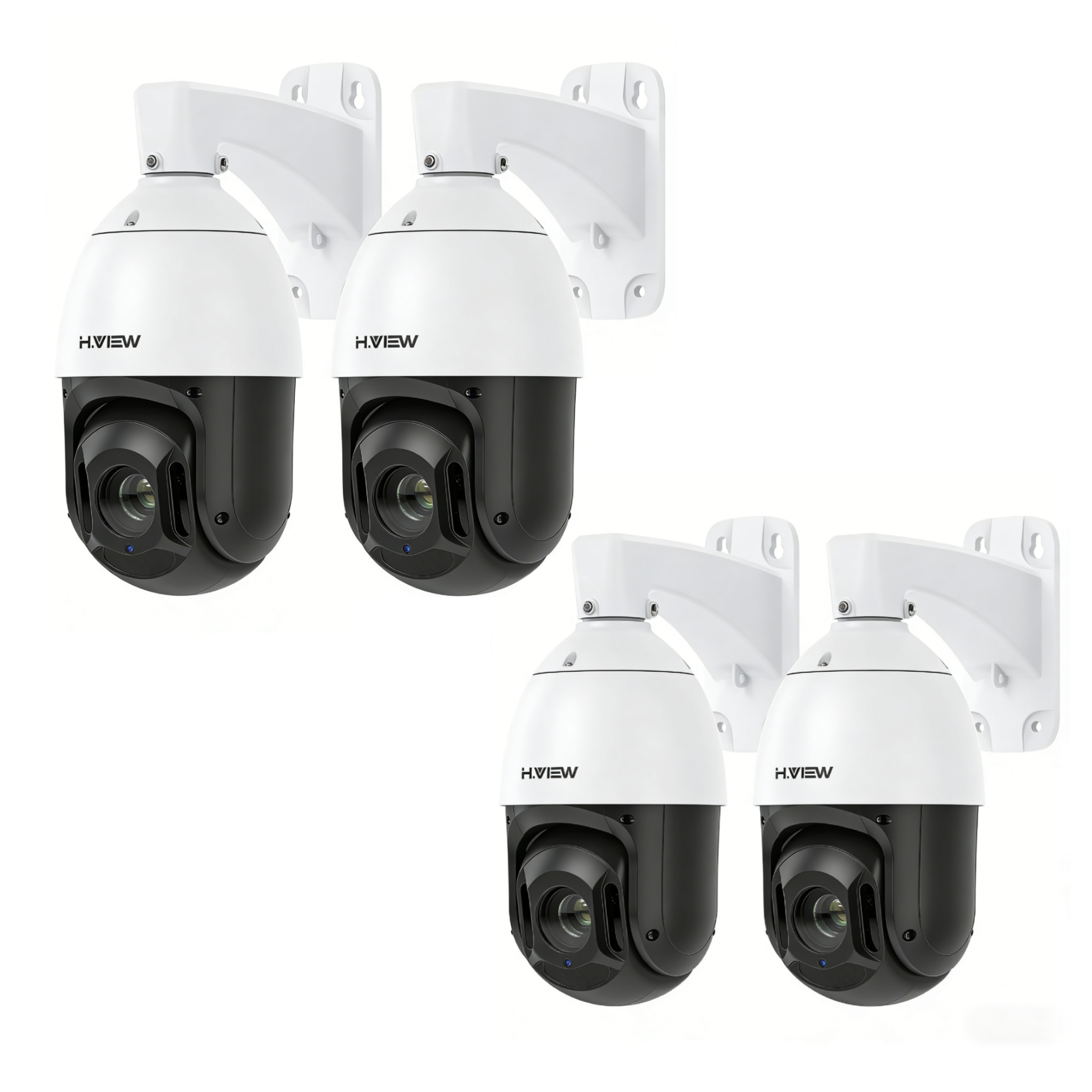 H.VIEW 防犯カメラ PTZカメラ 赤外線暗視100m 遠赤外線カメラ 屋内外