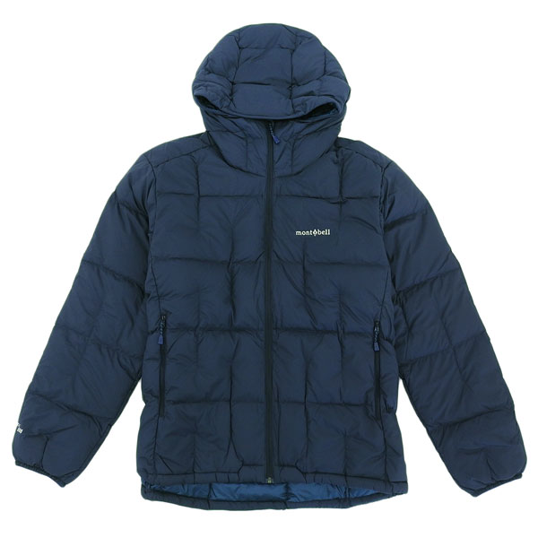 モンベル ダウンパーカー メンズ アウター 防寒着 M R ネイビー