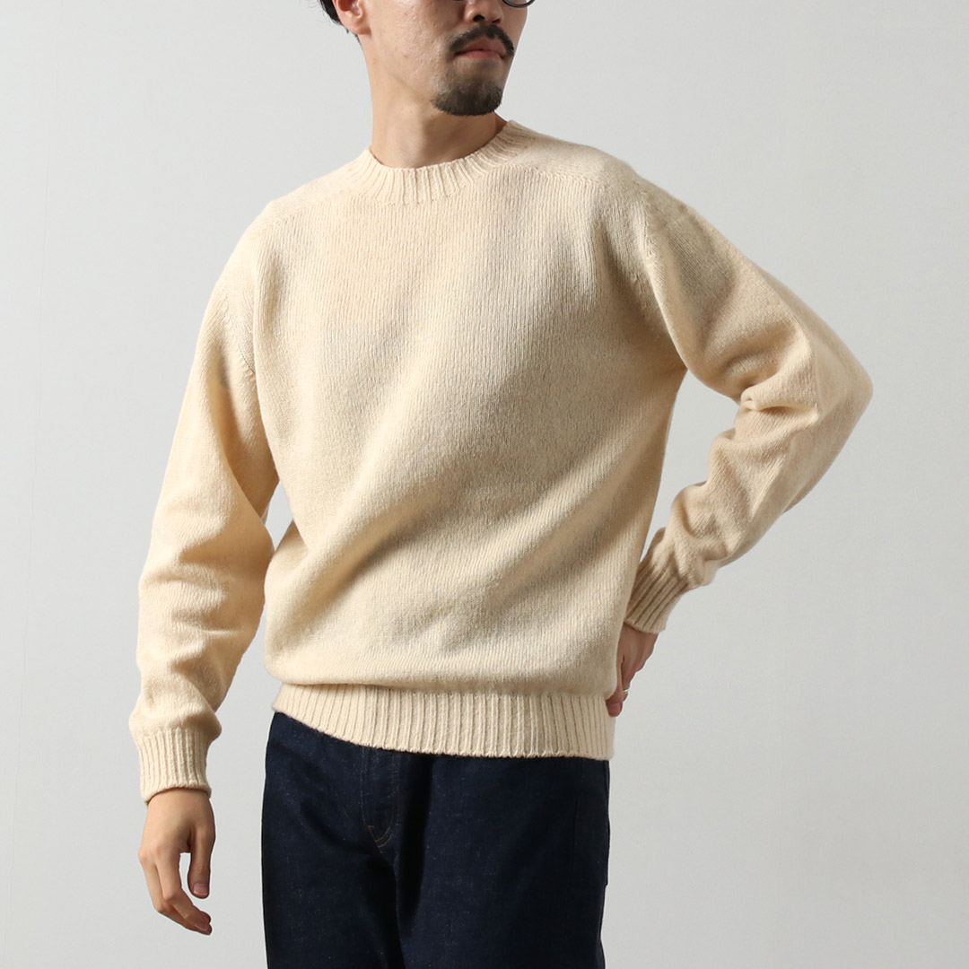 Rinascente（リナシェンテ） シェットランドウール シームレス クルー