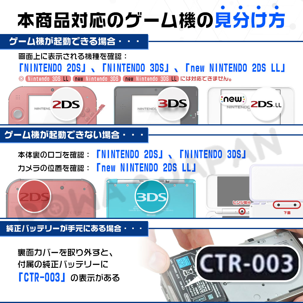 ロワジャパン 【互換品】 ニンテンドー3DS対応 CTR-003対応 バッテリー