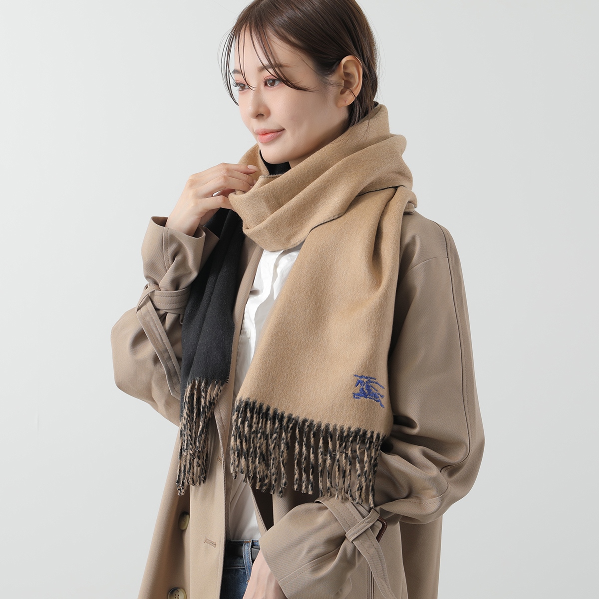 BURBERRY（バーバリー） マフラー MU EMB KNIGHT SOLID CS 8077827