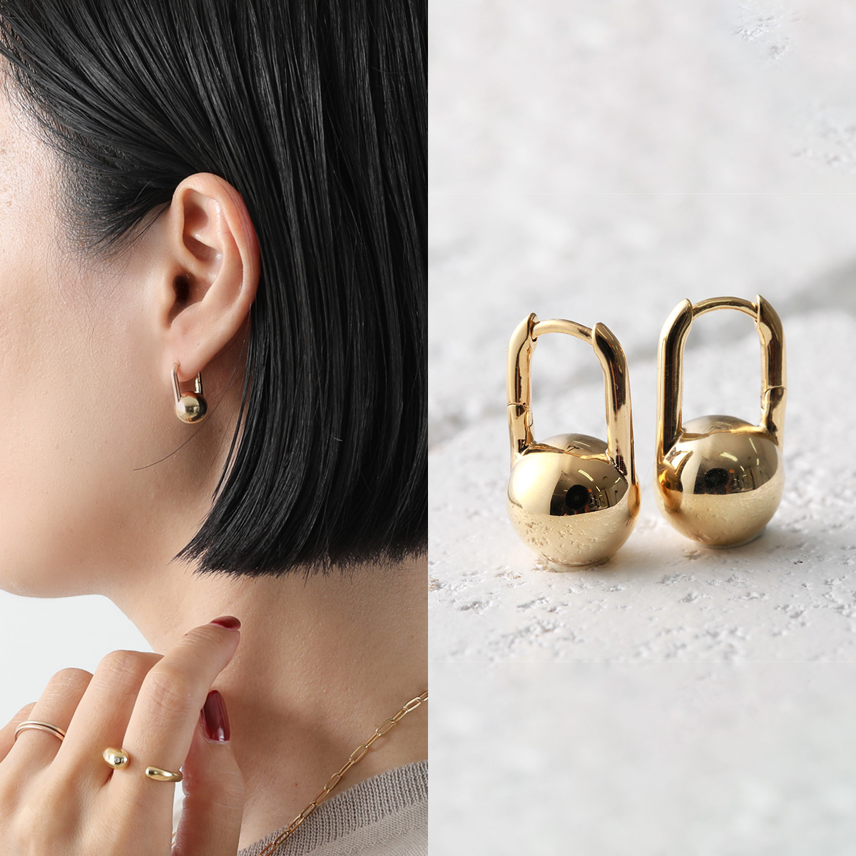 MARIA BLACK（マリアブラック） ピアス Schlesi シュリーシ 101055YG