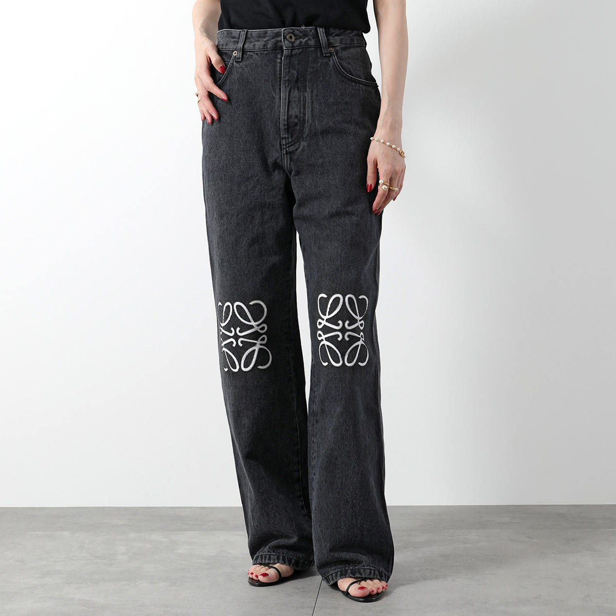 LOEWE（ロエベ） ジーンズ ANAGRAM BAGGY アナグラム バギー