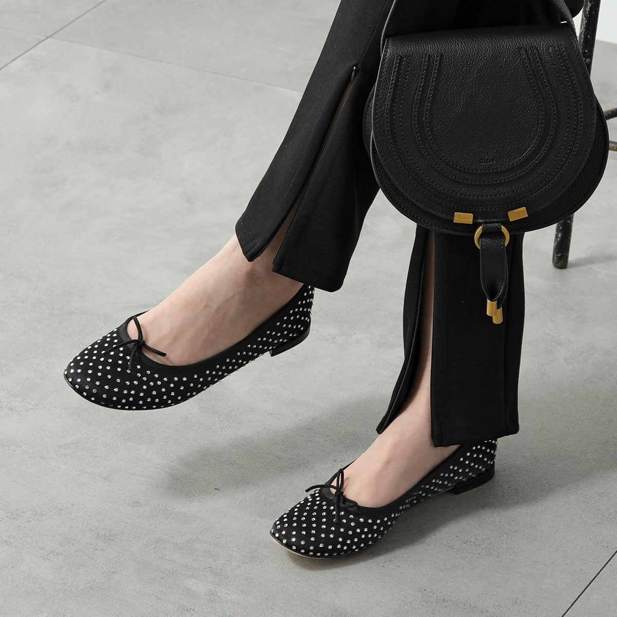 repetto（レペット） バレエシューズ V374SATST レディース クリスタル