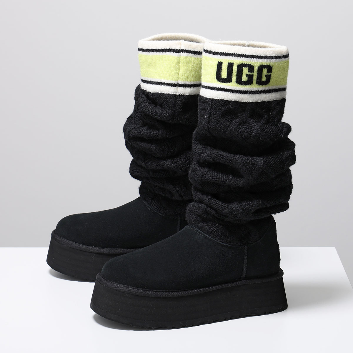 UGG（アグ） ロングブーツ W CLASSIC SWEATER LETTER TALL クラシック