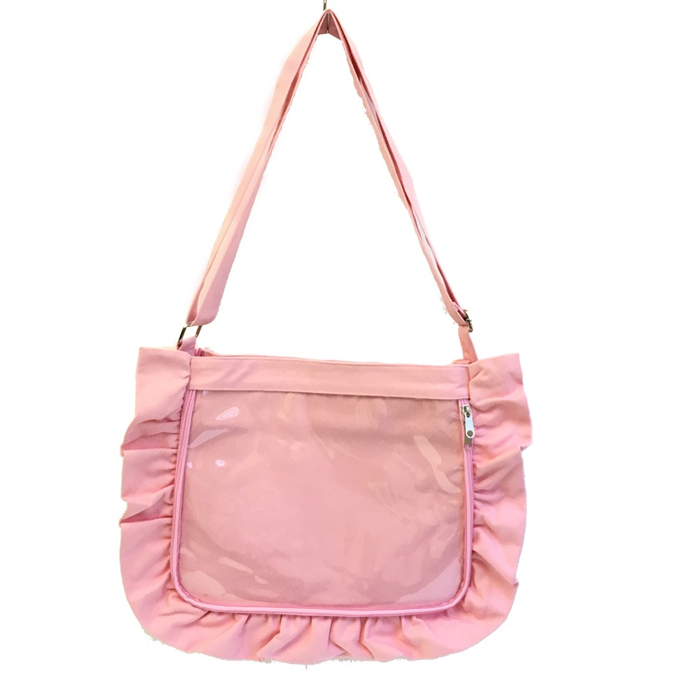 痛バッグ トート ビニールトートバッグ 魅せトート 痛バ フリル