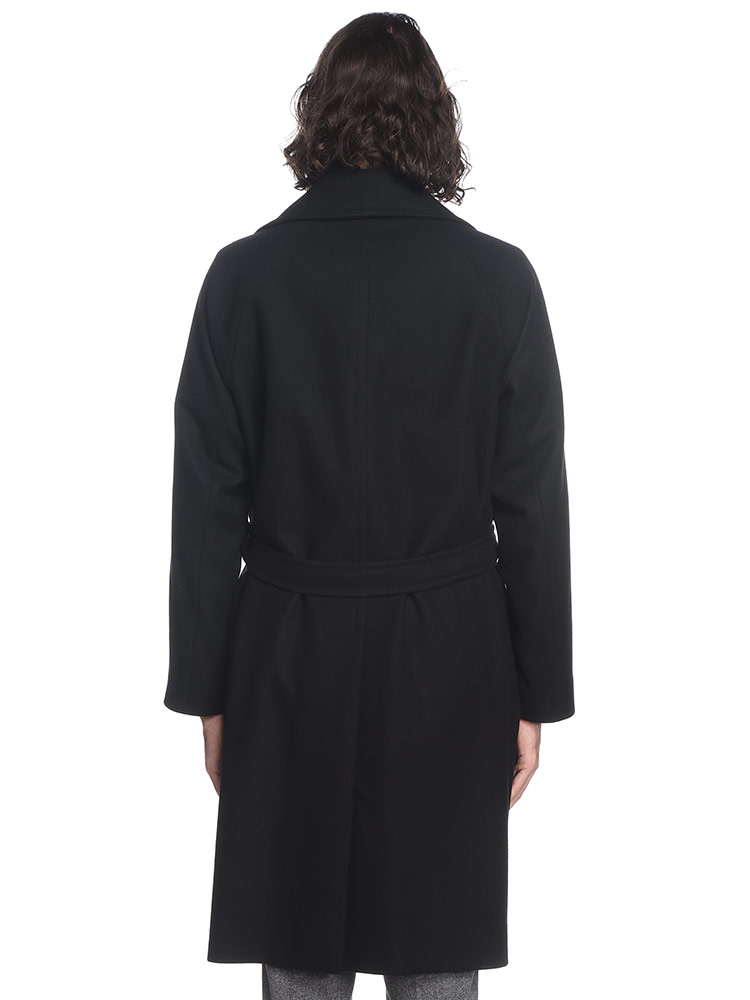 HEVO（イーヴォ） ウール混 ダブル ロングコート メンズ BRINDISI