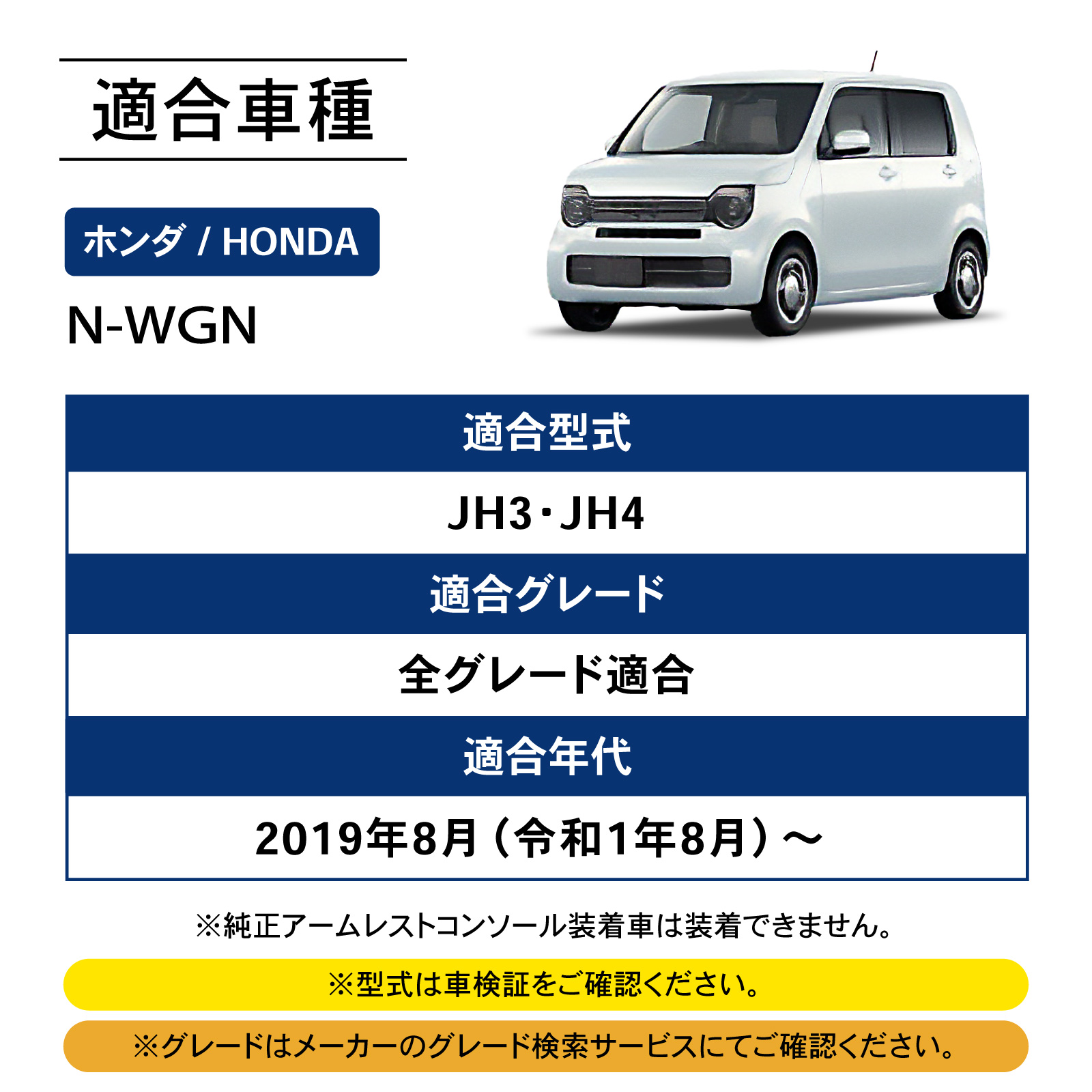 N-WGN エヌワゴン JH3 JH4 専用 コンソールボックス センター