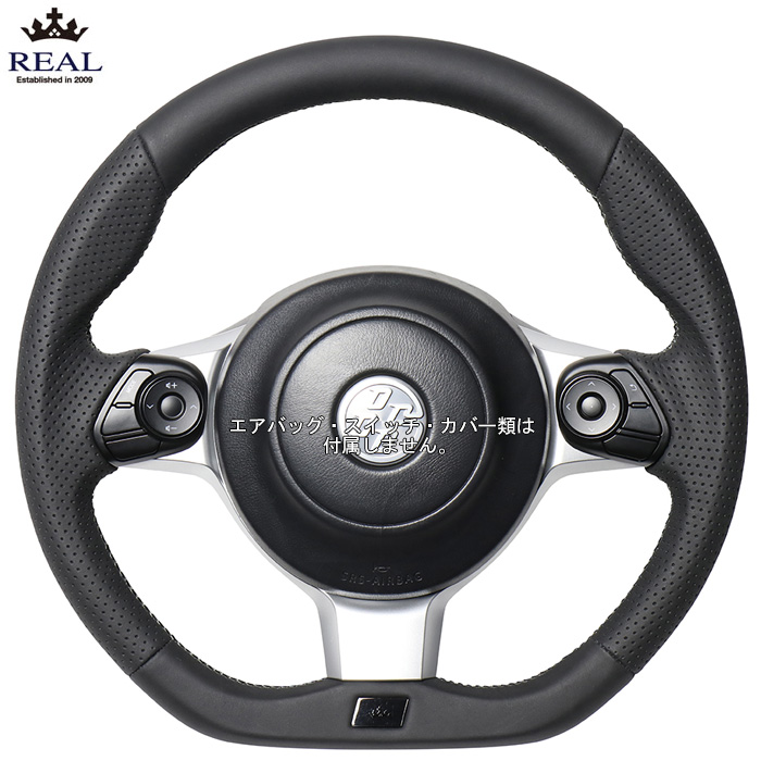 REAL エンブレムタイプ オールレザー 86 GR ZN6 レアル ステアリング