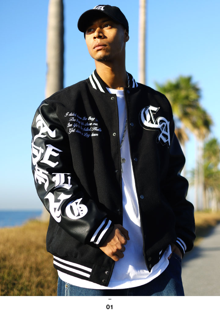 ACEFLAG（エースフラッグ） アウター 長袖 スタジャン ブルゾン レザー