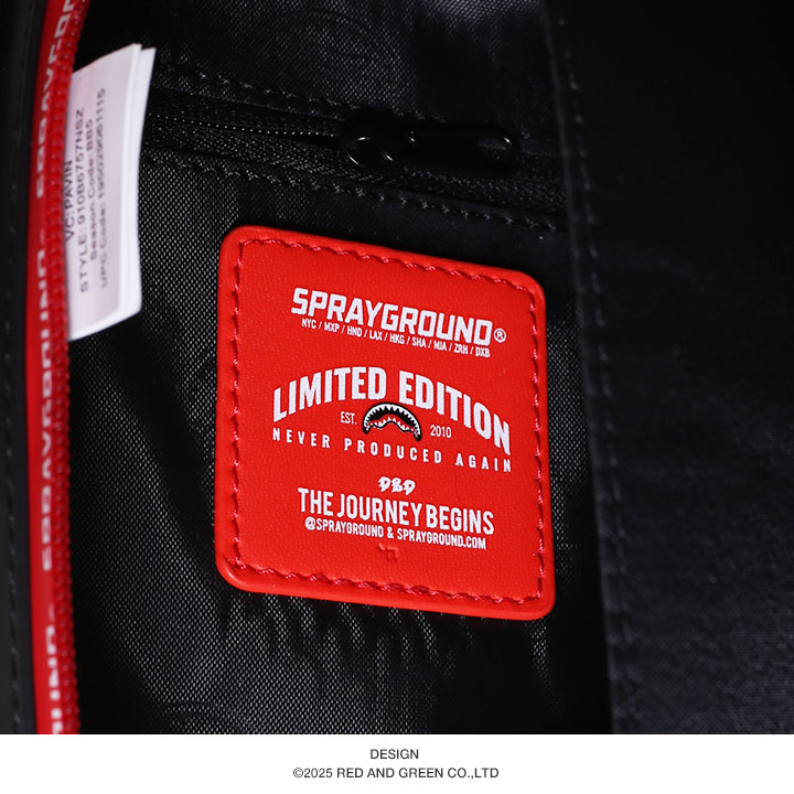 SPRAY GROUND バッグ ワンショルダーバッグ 縦型 メンズ レディース 黒