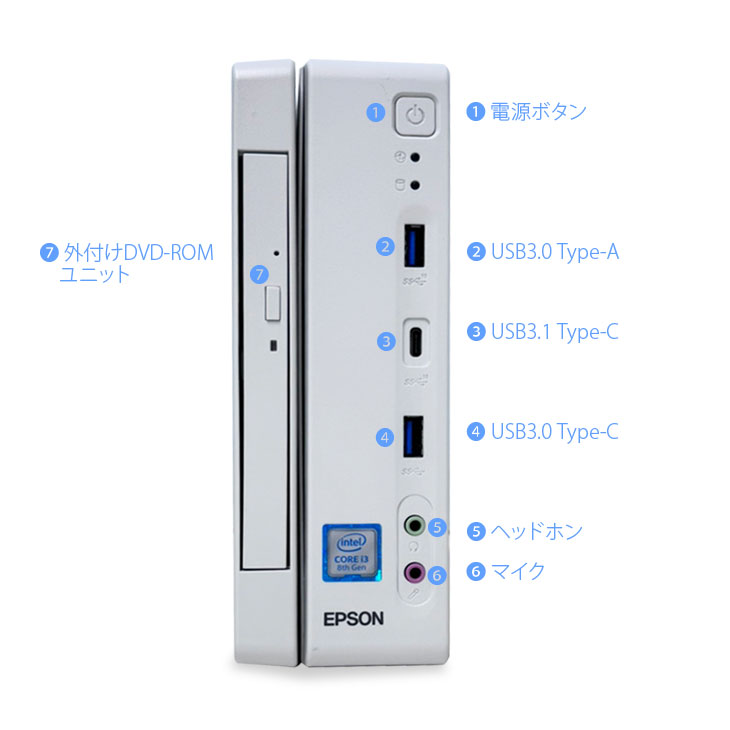 Endeavor 【今だけ液晶サイズUP↑】EPSON ST190E すぐ使える極小PC