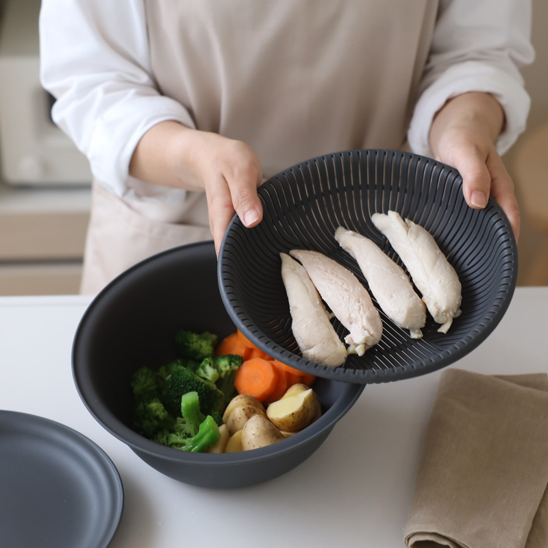 marna（マーナ） 特典付 きほんのキッチンツール ザルボウル 21cm 3点