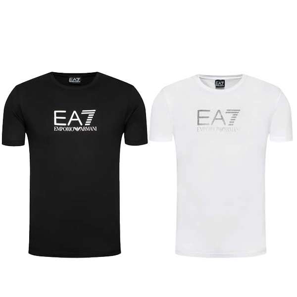エンポリオアルマーニ EA7 プリントTシャツ クルーネック 半袖 メンズ