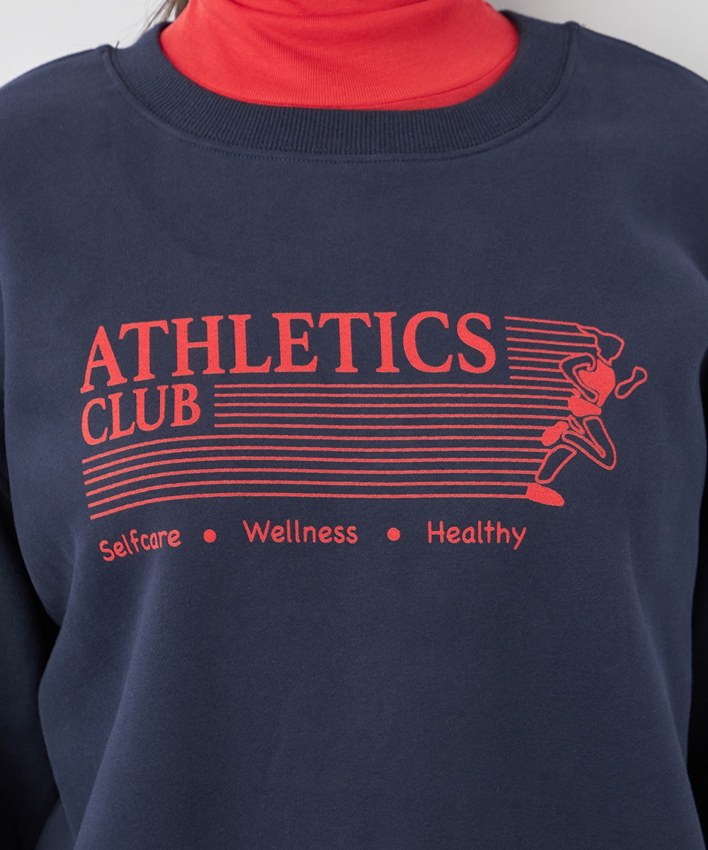 ロゴ入り裏毛スウェット