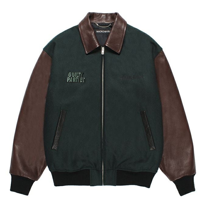 WACKO MARIA LEATHER VARSITY JACKET ( TYPE-1 ) | LOCKSTOCK/STLIKE