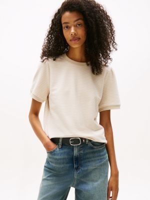 Short-Sleeve Stripe Sweatshirt | Tommy Hilfiger USA