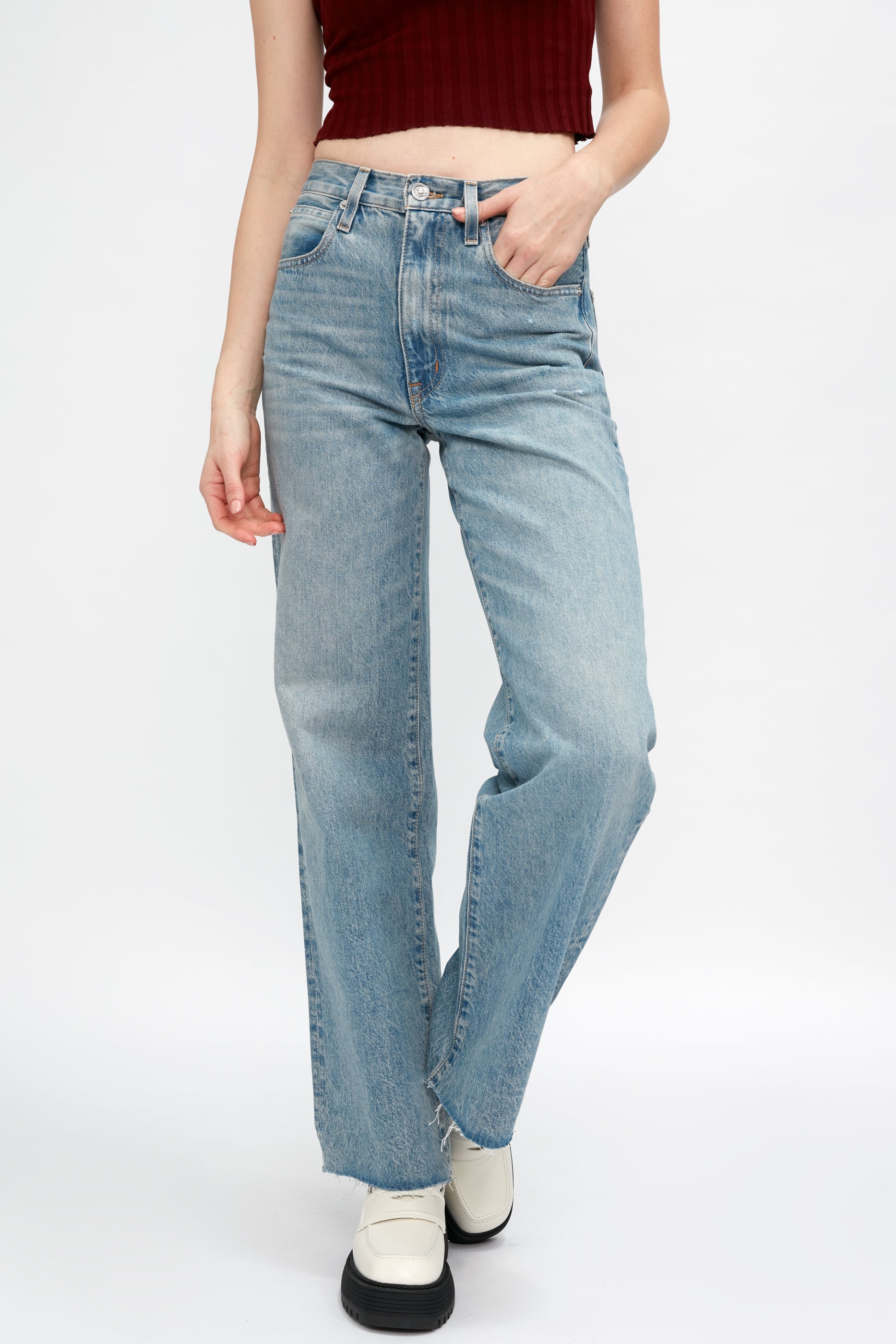 Slvrlake Grace High Rise Jean | Heartache Blue | T. Boutique