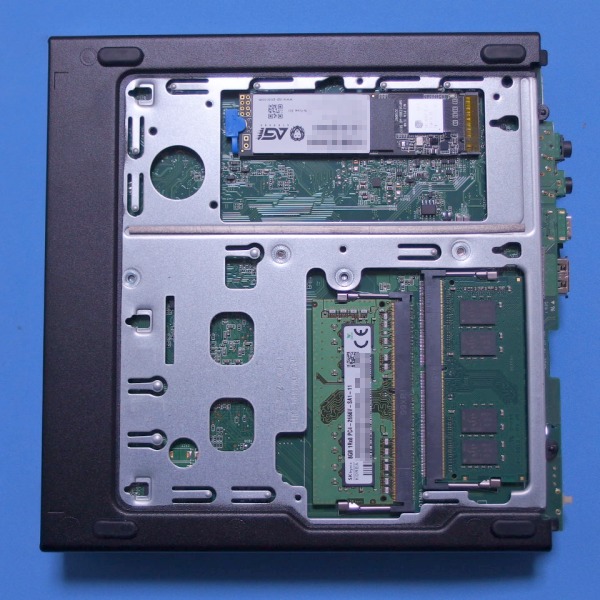 Lenovo] ThinkCentre M75q-1 Tiny の SSD(M.2,NVMe)とRAM(メモリー)の