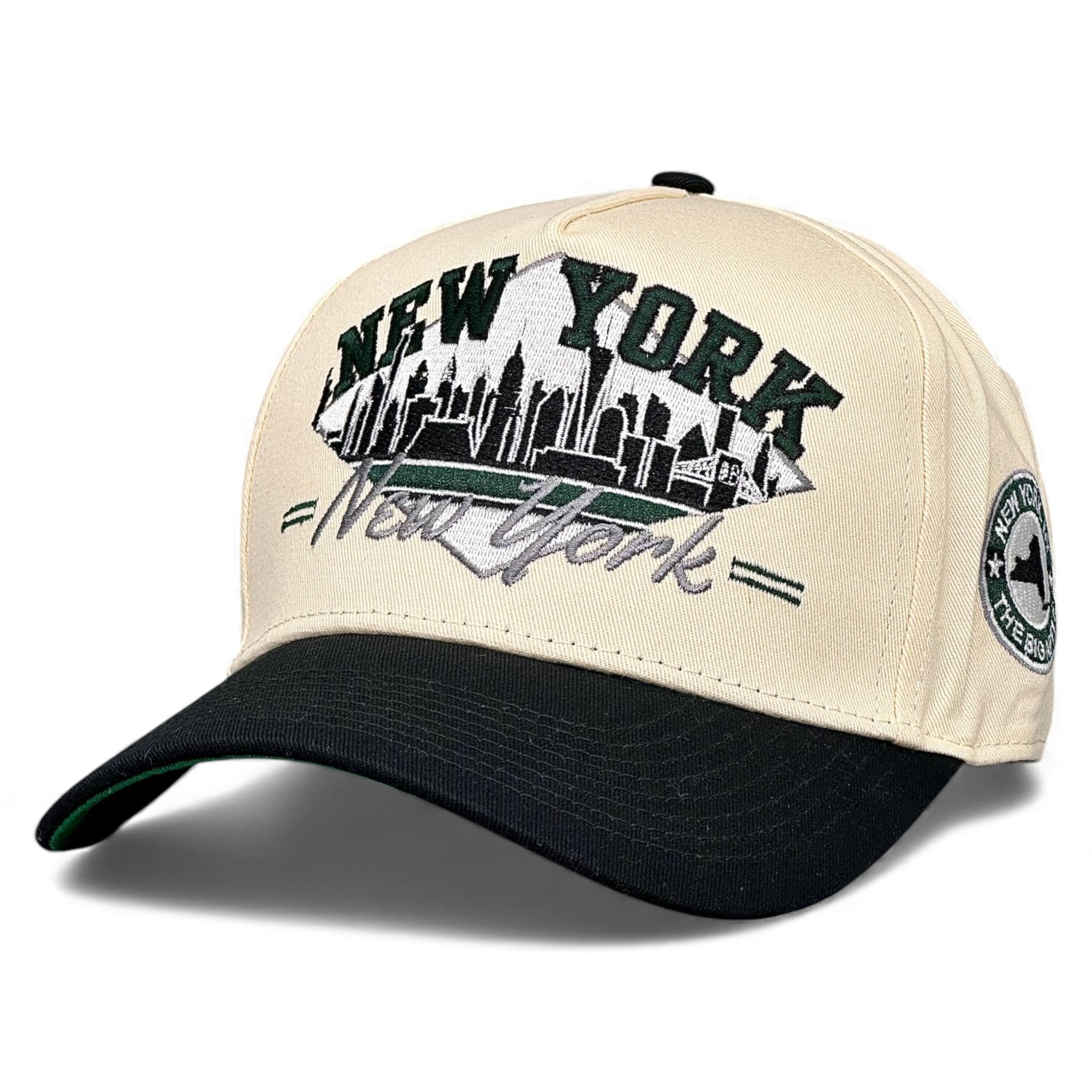 Vintage New York Snapback Hat | Jets Colors | Skyline Design
