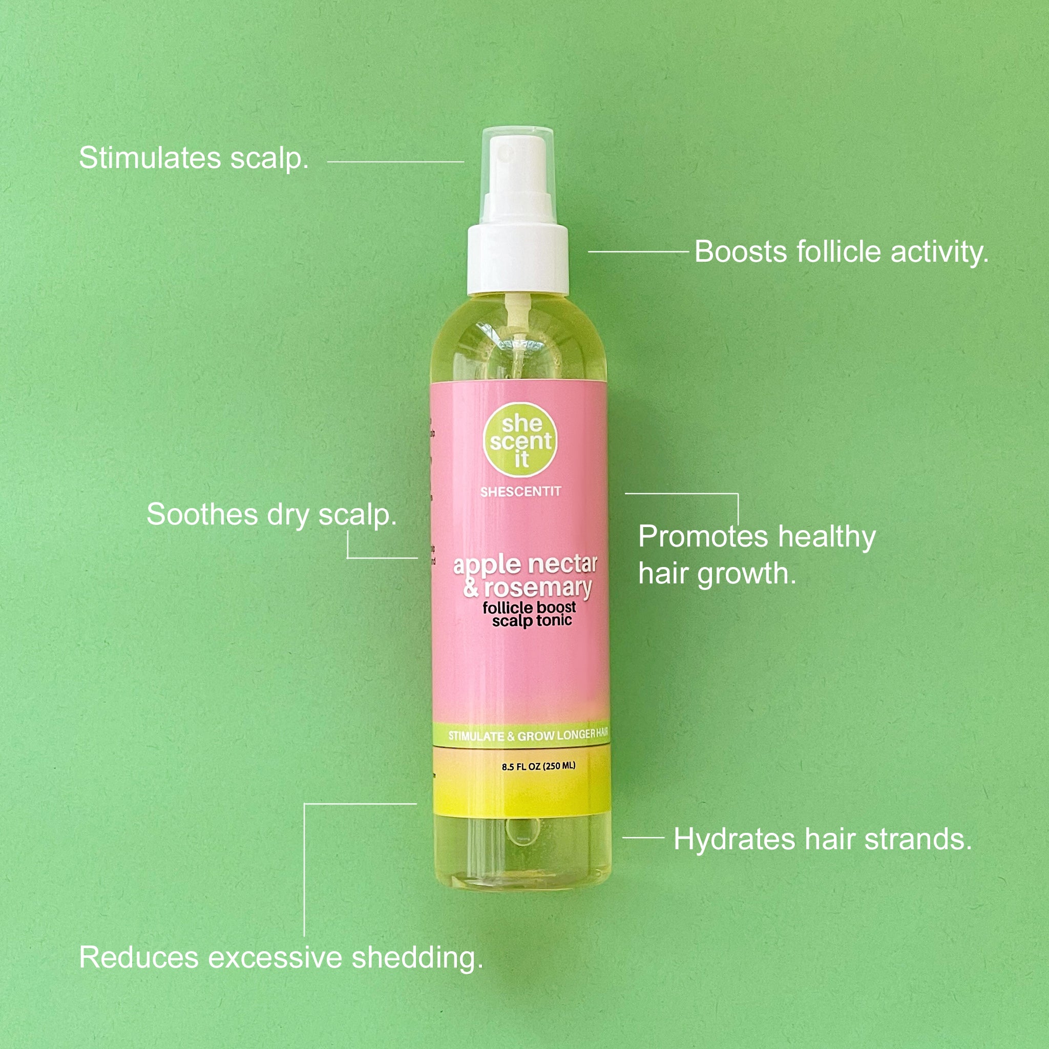 Apple Nectar & Rosemary Follicle Boost Scalp Tonic – Shescentit