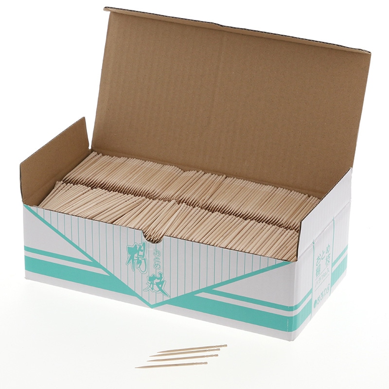 まるわ 爪楊枝 おとめ楊枝 6cm 1kg 1箱(約7200本入) 004636878 包装