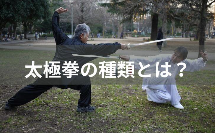 太極拳の種類とは？陳式・楊式・呉式などの流派も解説します