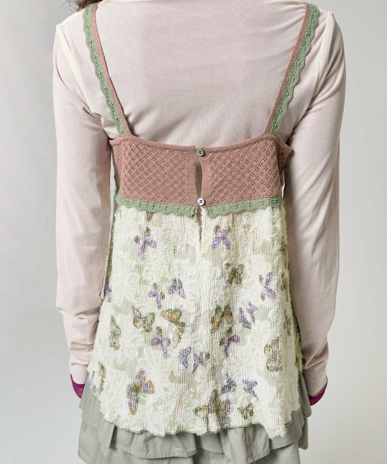 ヴィンテージライク ニットチュニック TINA：JOJUN 全2色｜tnj431-0888