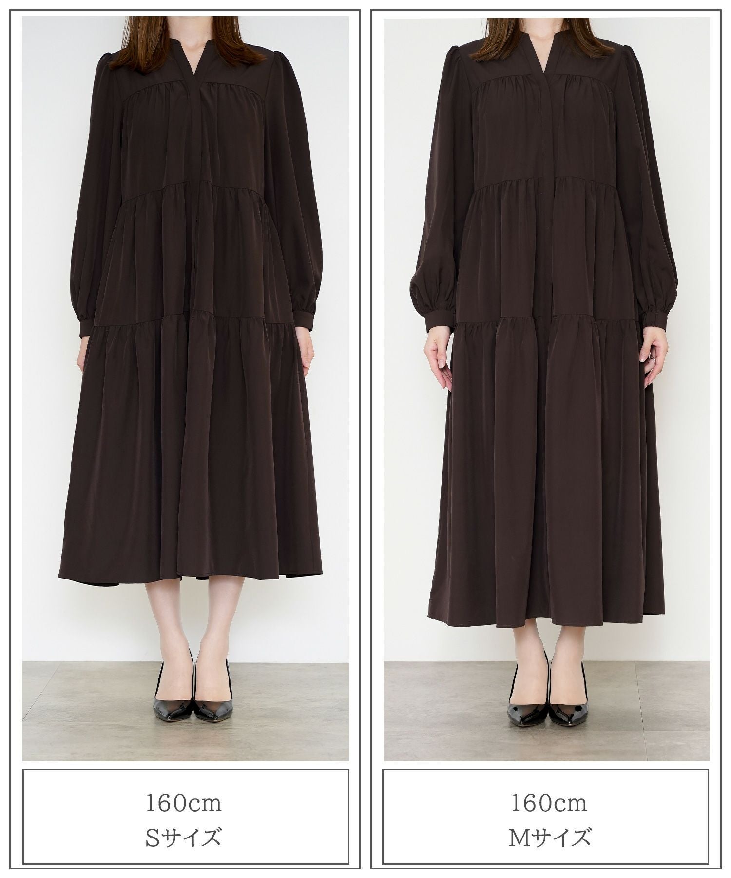 ティアード ワンピース HUIT 全2色｜hit331-0284【1】 - 長袖・七分袖