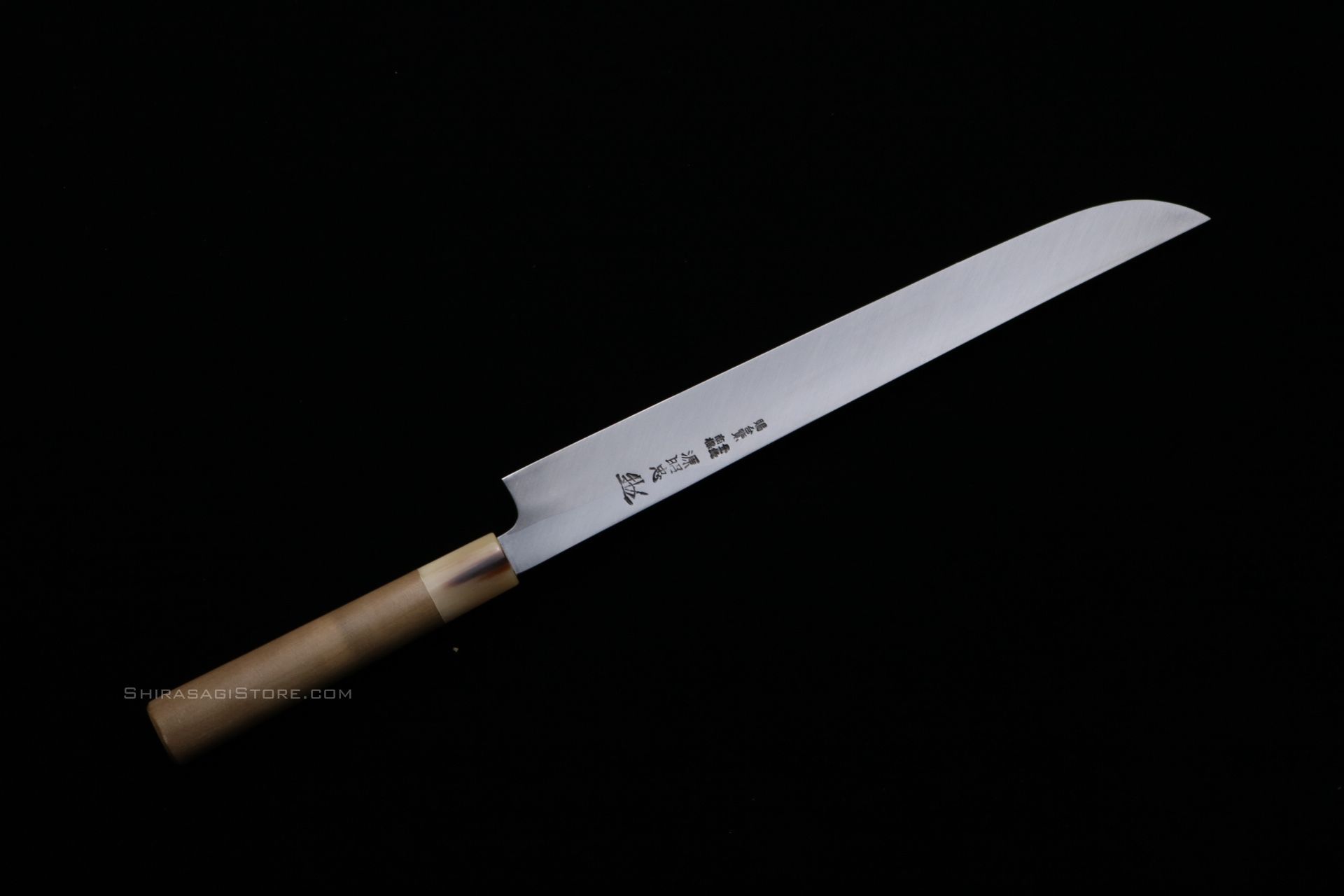 水野鍛錬所「源昭忠」ナイフ型 柳刃 刺身包丁 青一鋼 デラックス 尺